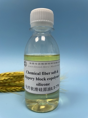 Polyester / Angola / Çekirdek Bükülmüş İplik için Pürüzsüz Blok Kopolimer Silikon Yumuşatıcı Ajan